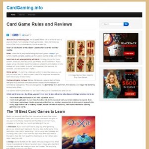 Card Gaming Info